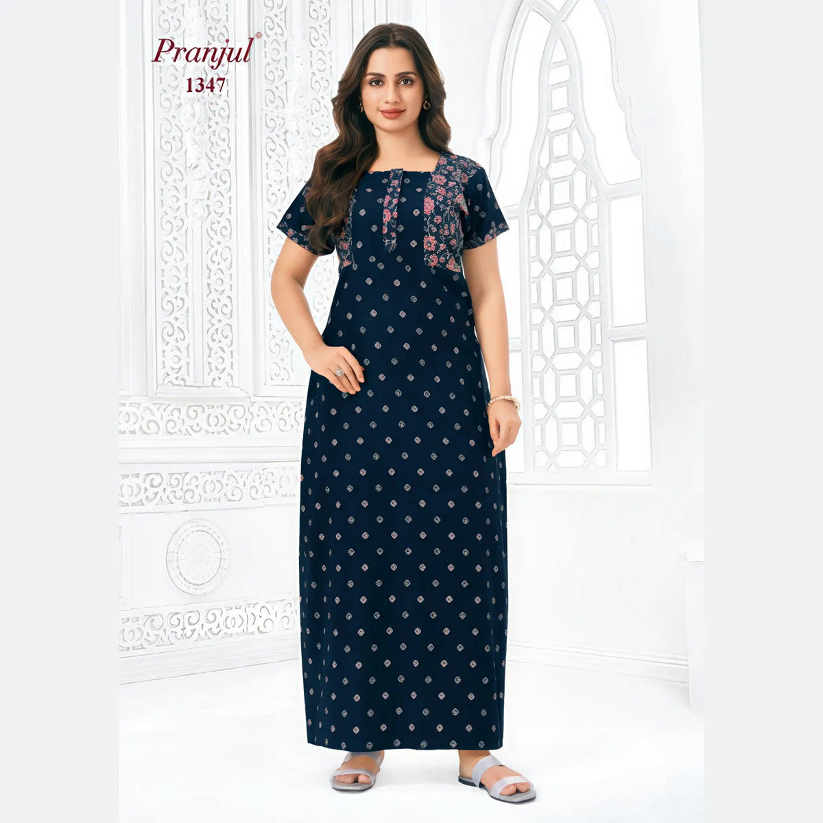 Pranjul Cotton Nighty 1347 Main image