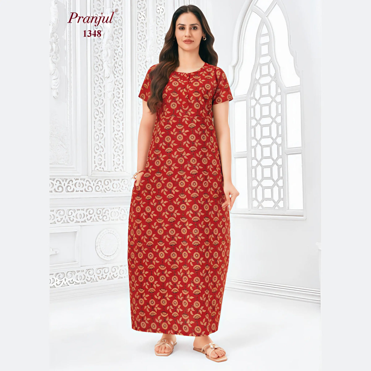 Pranjul Cotton Nighty 1348 Main image