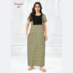 Pranjul Cotton Nighty 1351