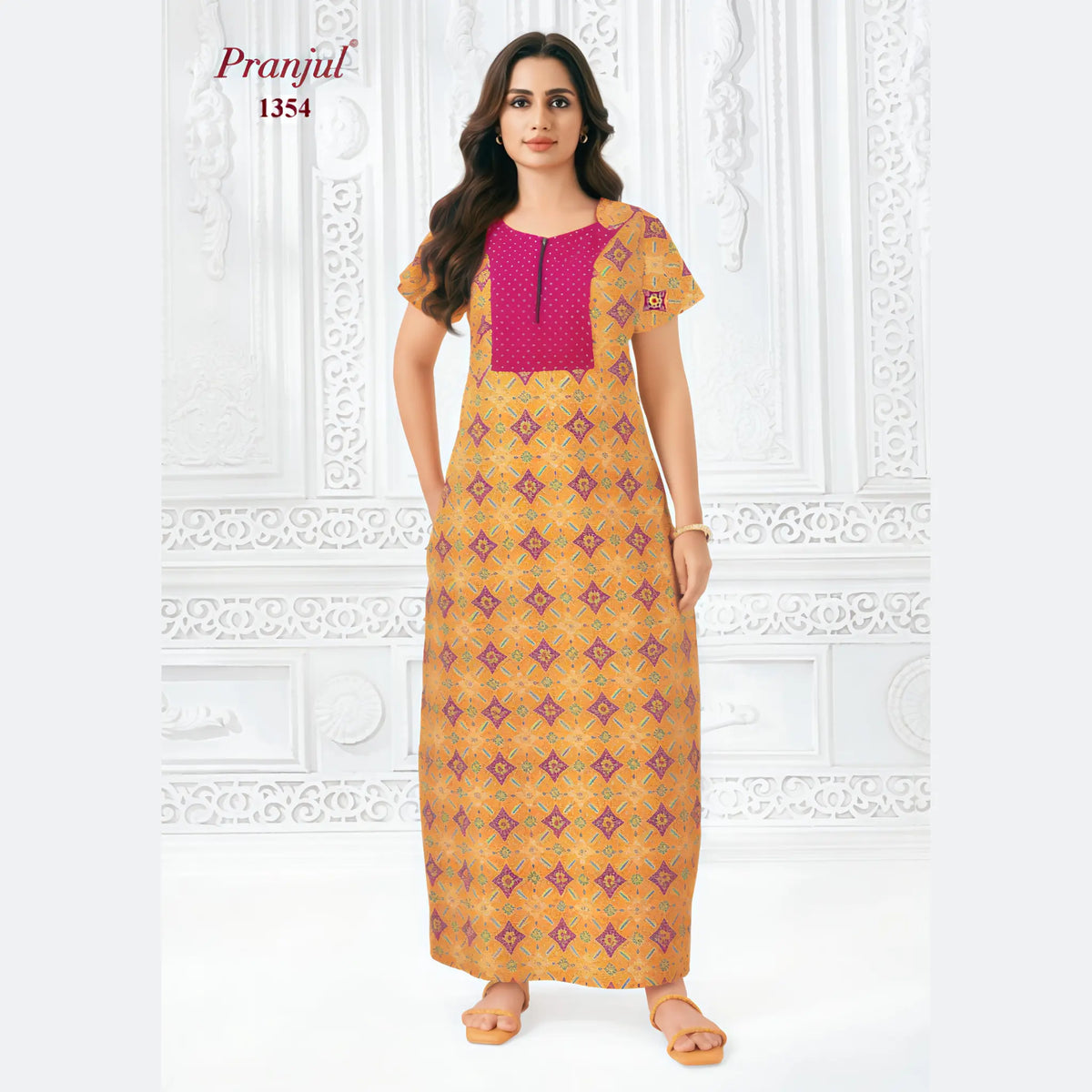 Pranjul Cotton Nighty 1354