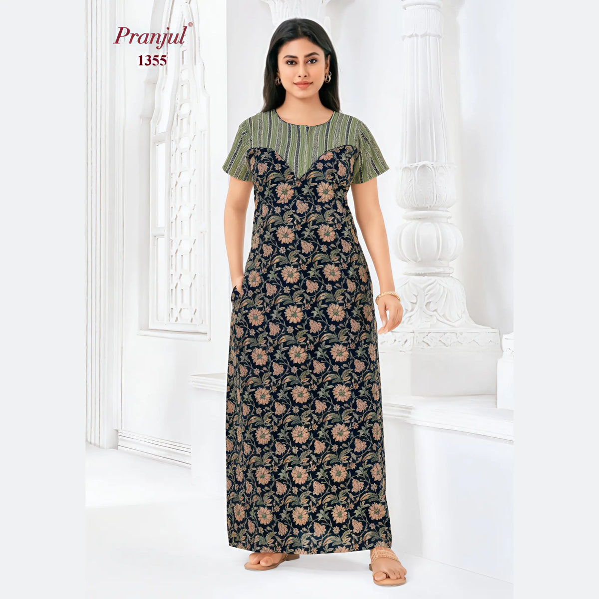 Pranjul Cotton Nighty 1355 Main image