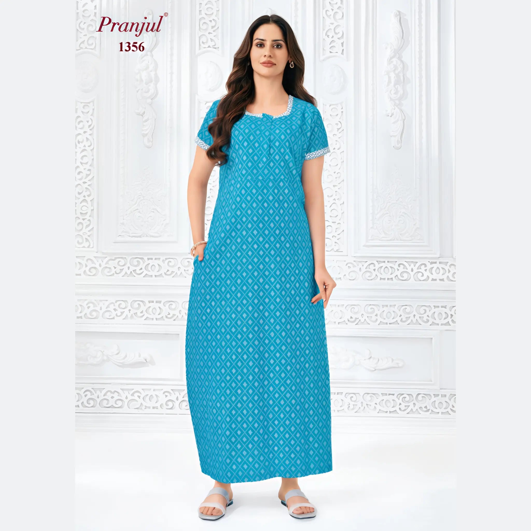 Pranjul Cotton Nighty 1356