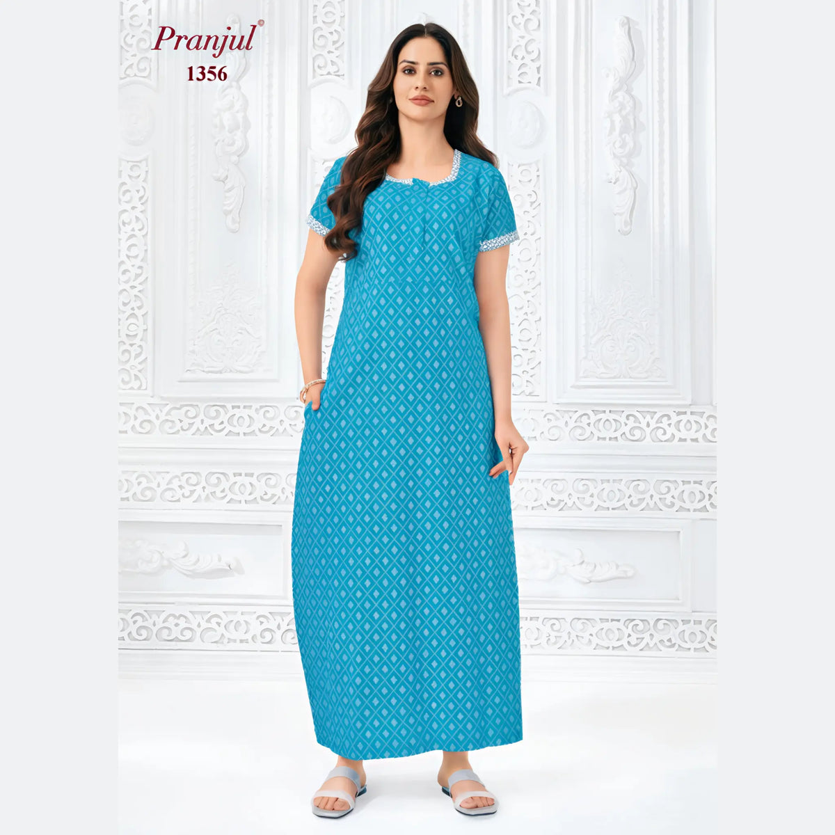 Pranjul Cotton Nighty 1356