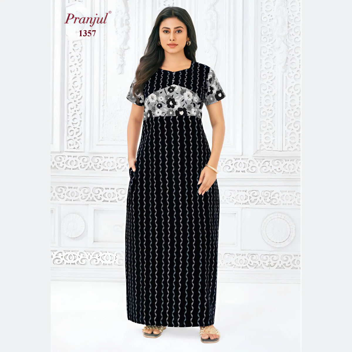Pranjul Cotton Nighty 1357 Main image