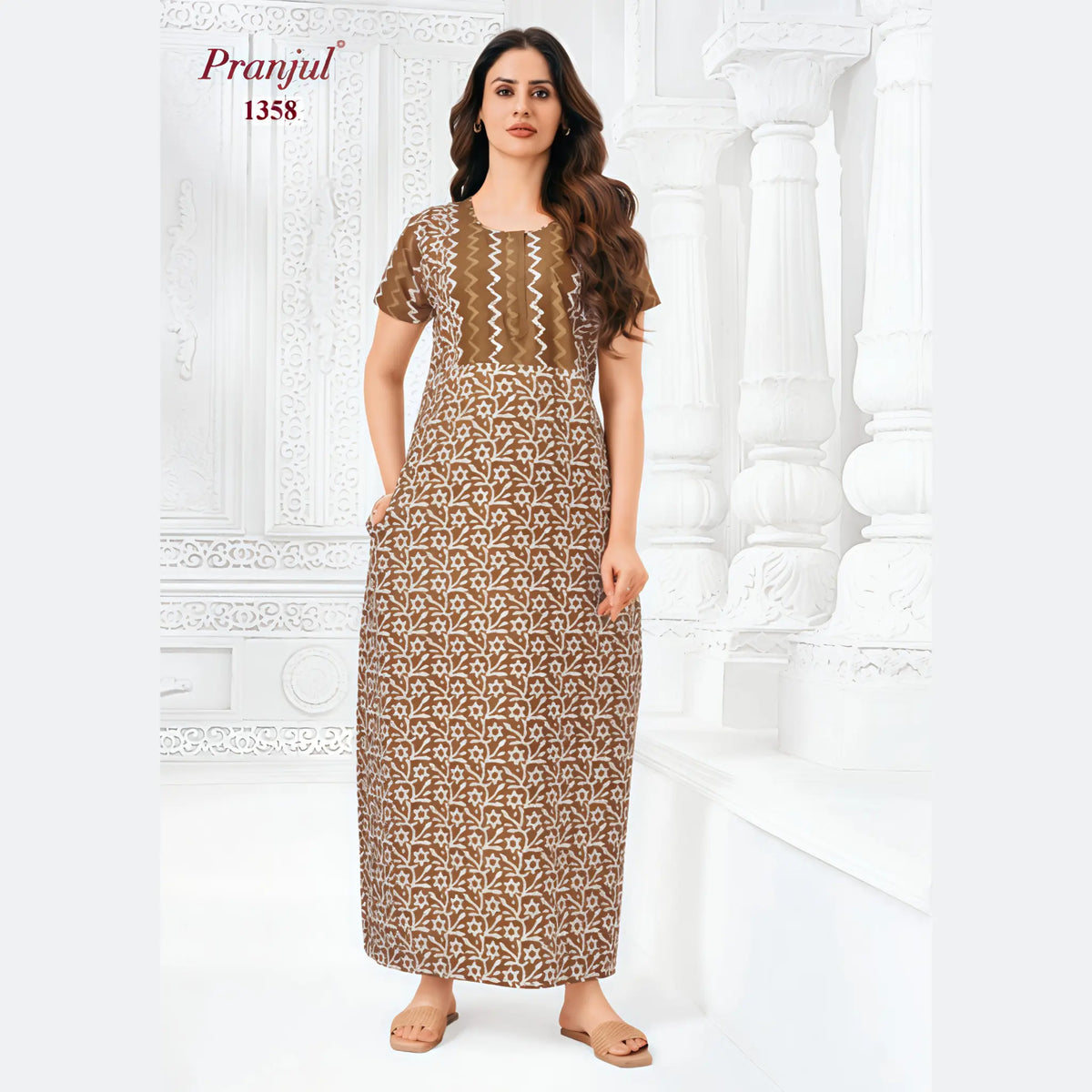 Pranjul Cotton Nighty 1358 Main image