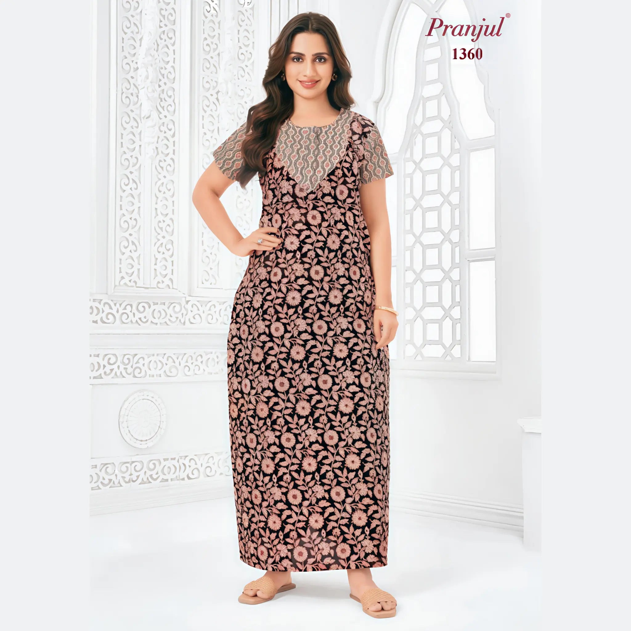 Pranjul Cotton Nighty 1360