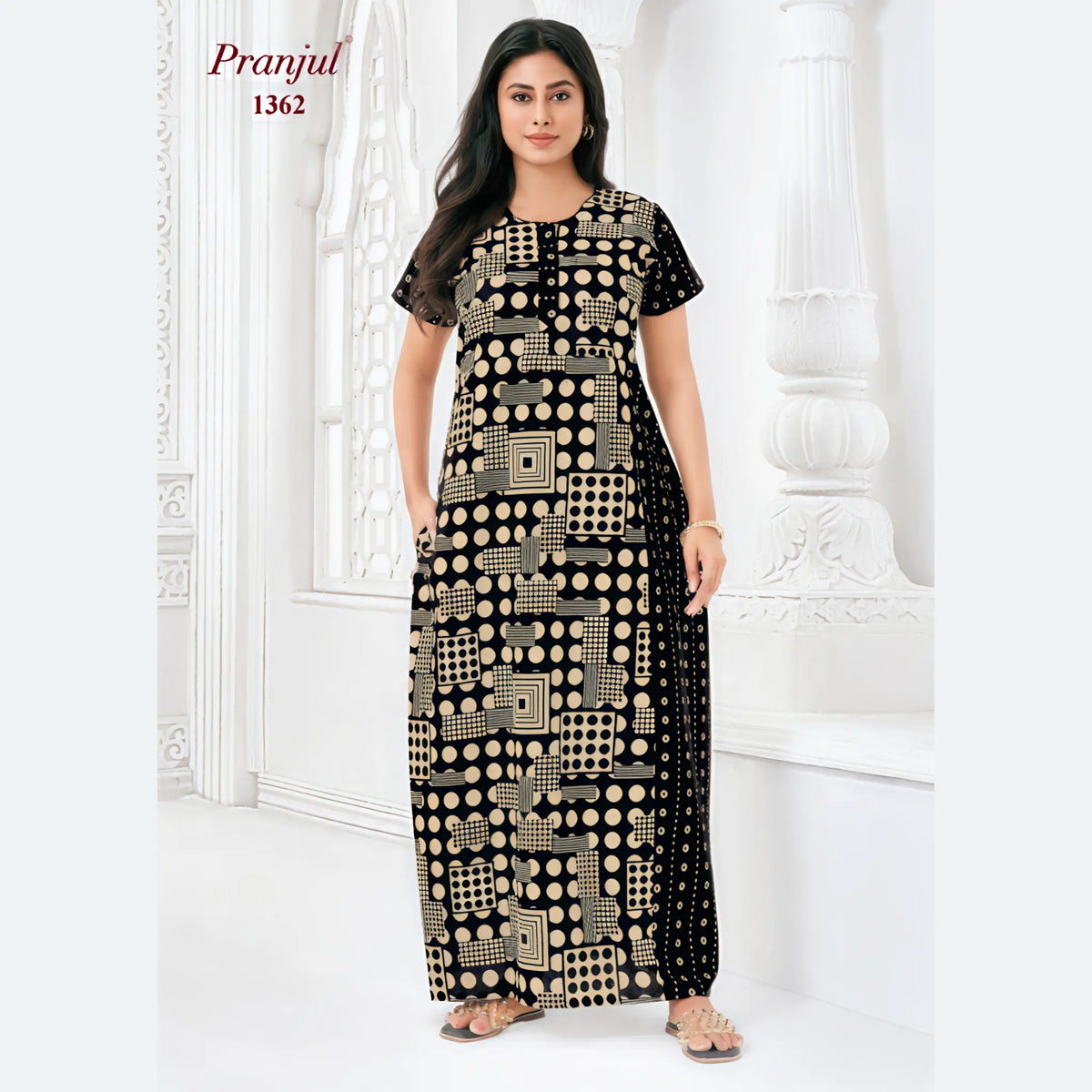 Pranjul Cotton Nighty 1362 Main image