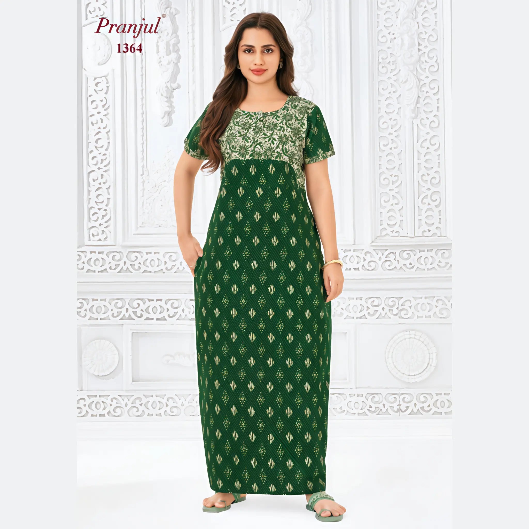 Pranjul Cotton Nighty 1364