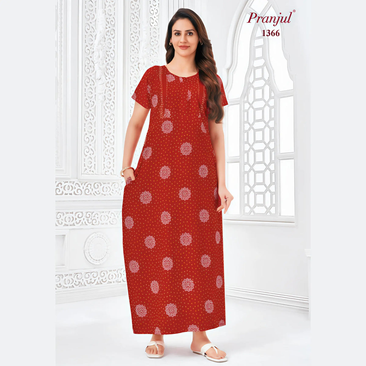 Pranjul Cotton Nighty 1366 Main image