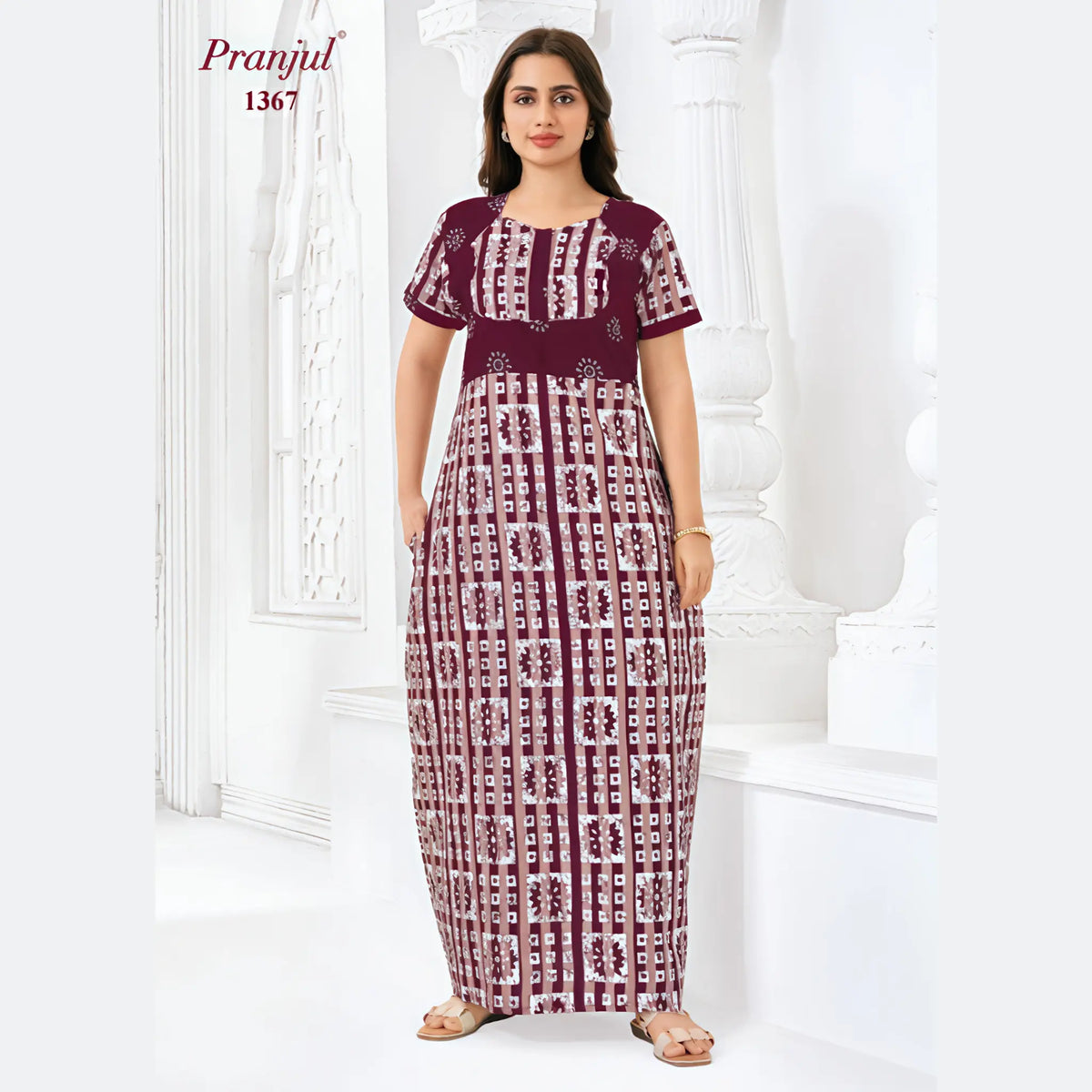 Pranjul Cotton Nighty 1367 Main image