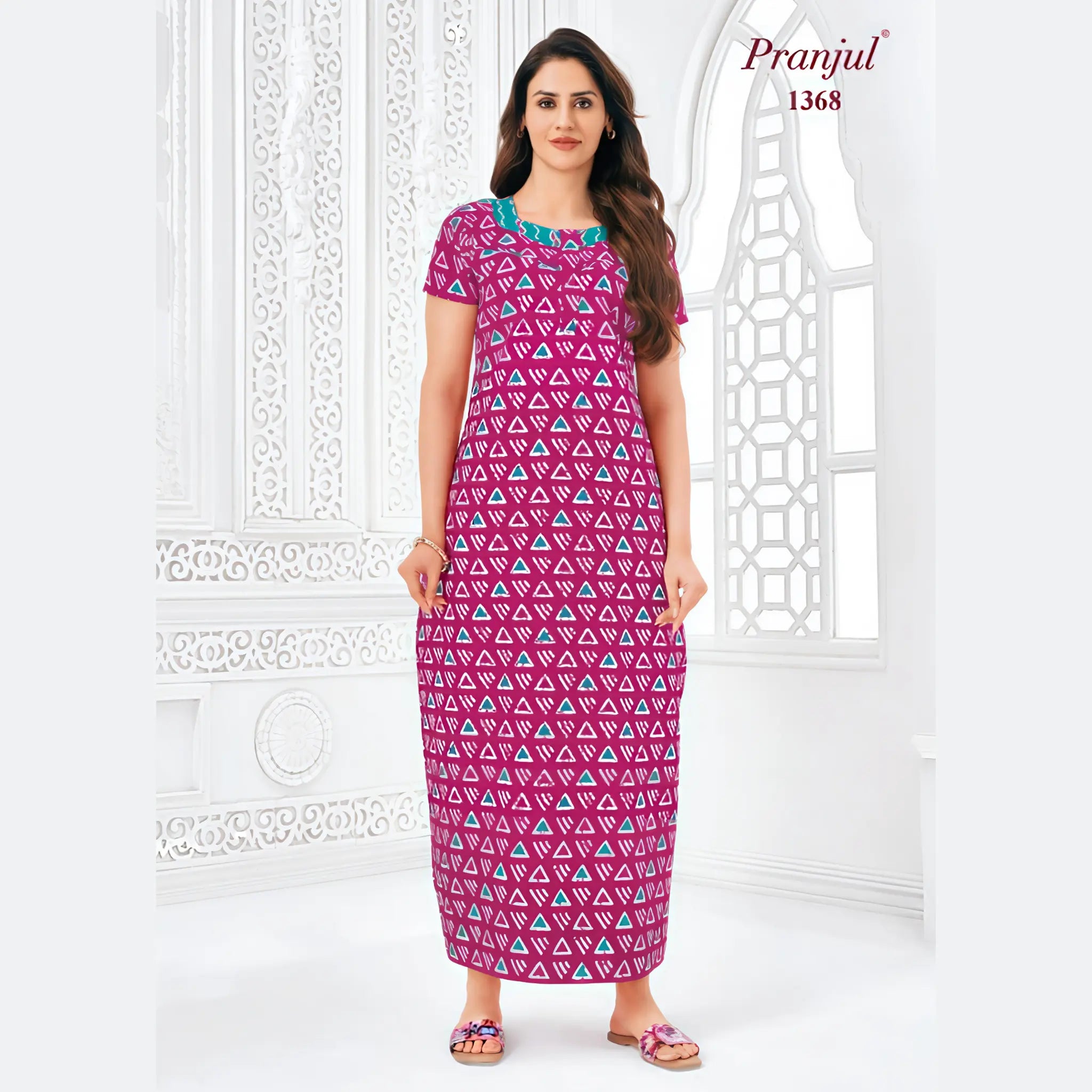 Pranjul Cotton Nighty 1368