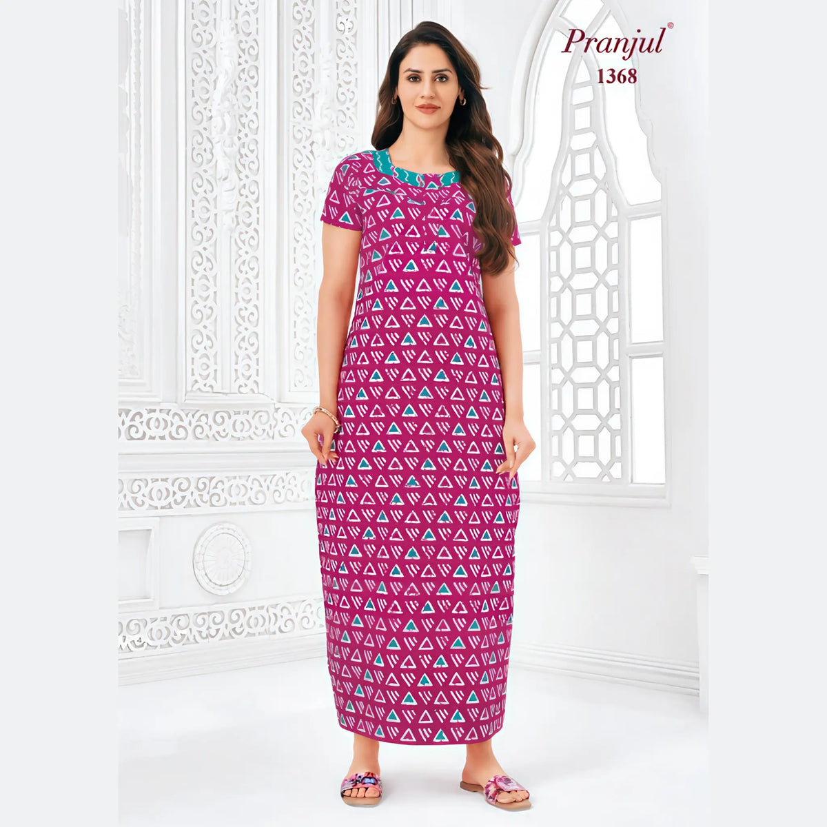 Pranjul Cotton Nighty 1368