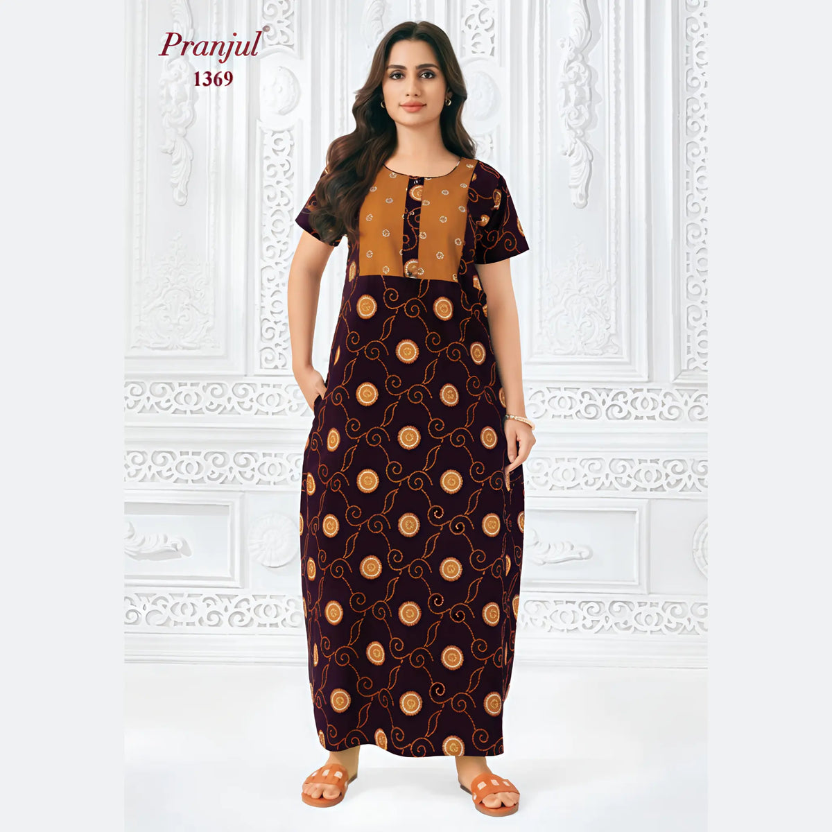 Pranjul Cotton Nighty 1369