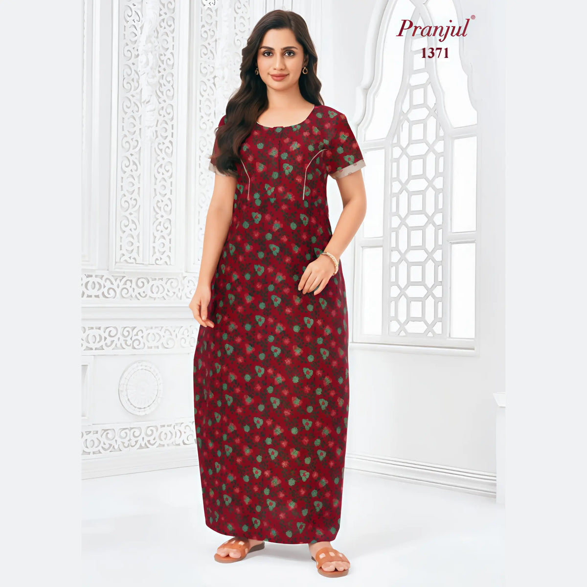 Pranjul Cotton Nighty 1371 Main image