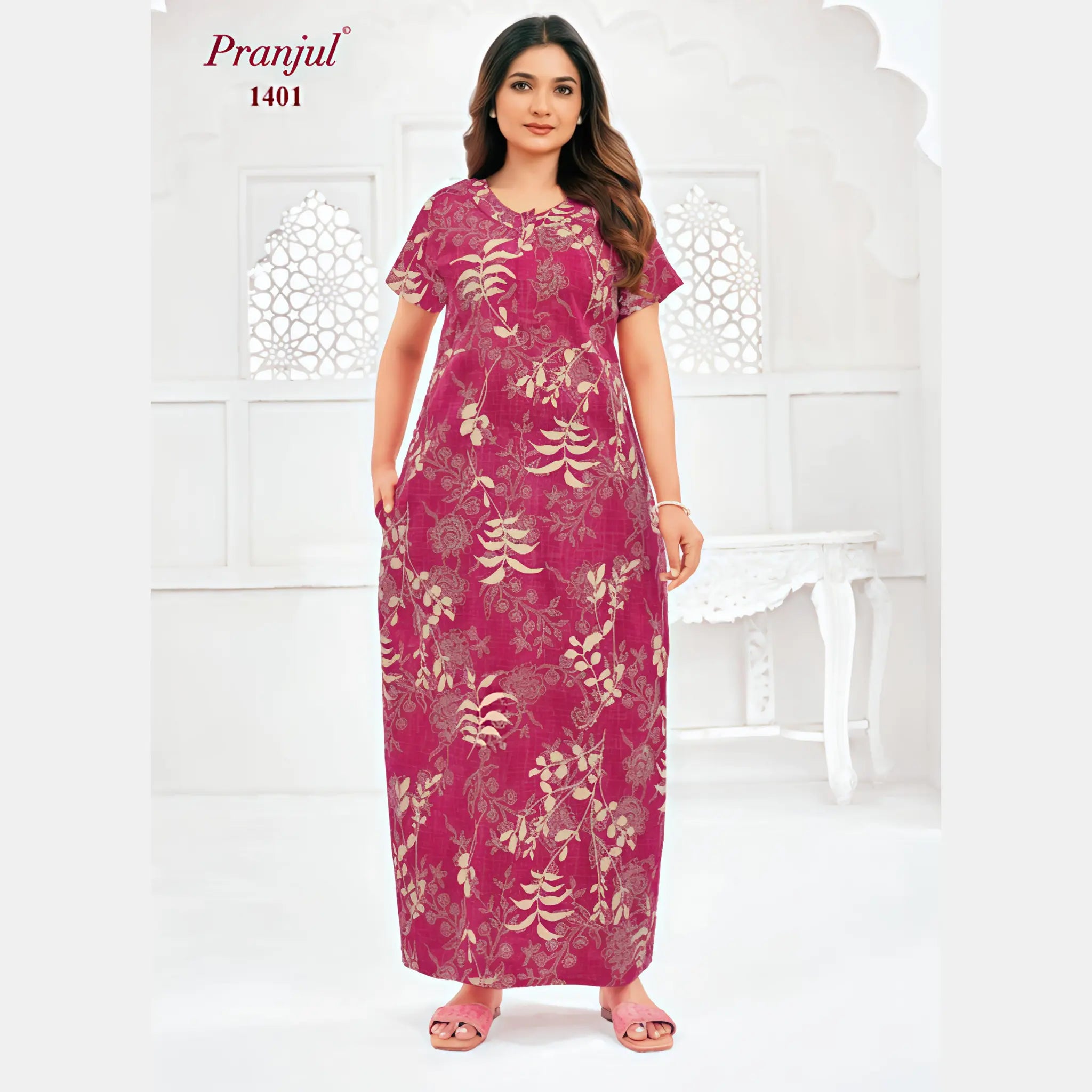 Pranjul Cotton Nighty 1401
