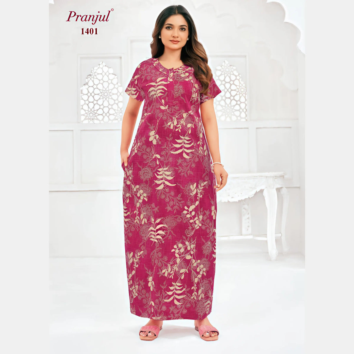 Pranjul Cotton Nighty 1401