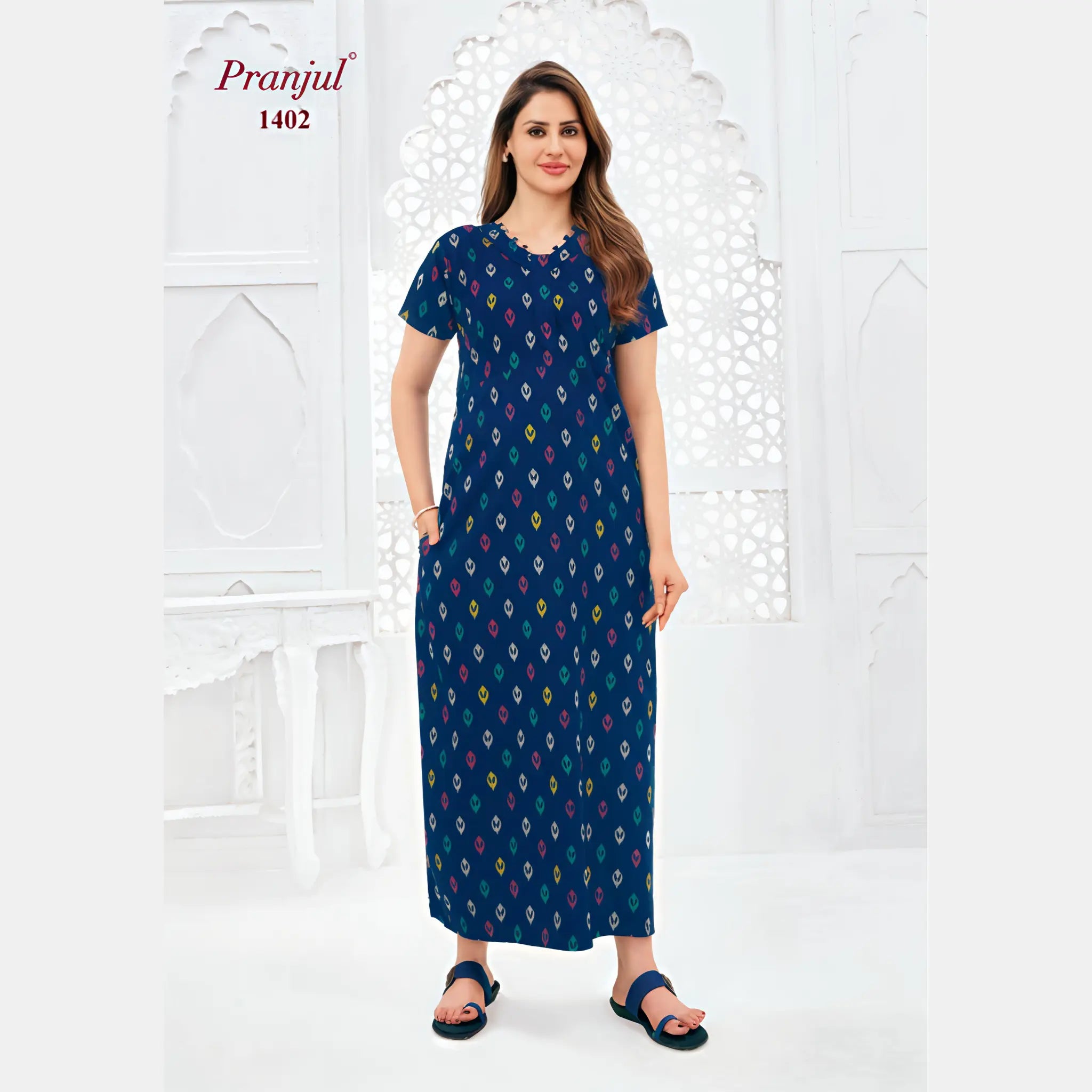 Pranjul Cotton Nighty 1402