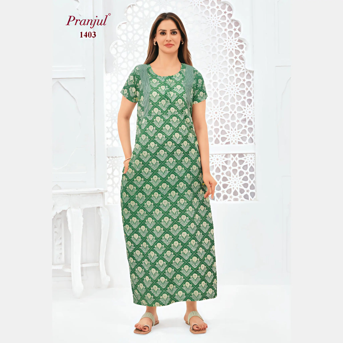 Pranjul Cotton Nighty 1403 Main image