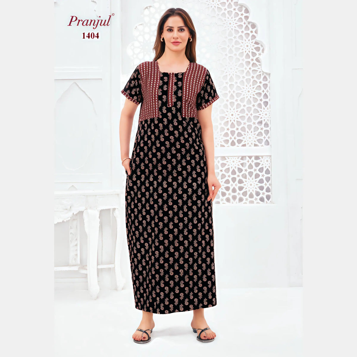 Pranjul Cotton Nighty 1404