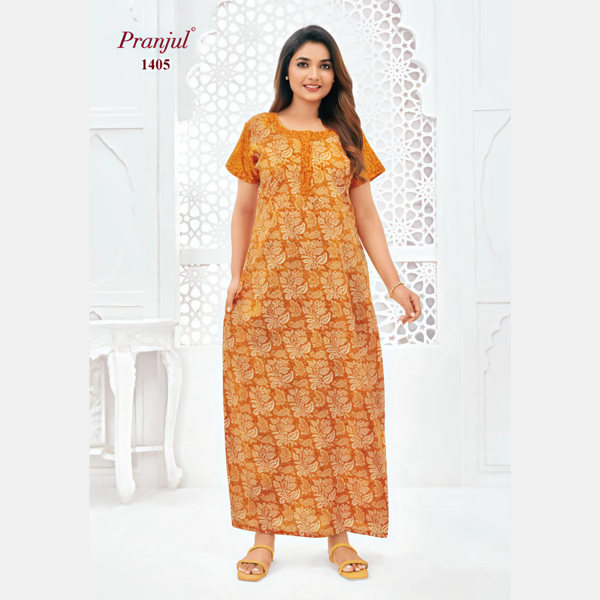 Pranjul Cotton Nighty 1405