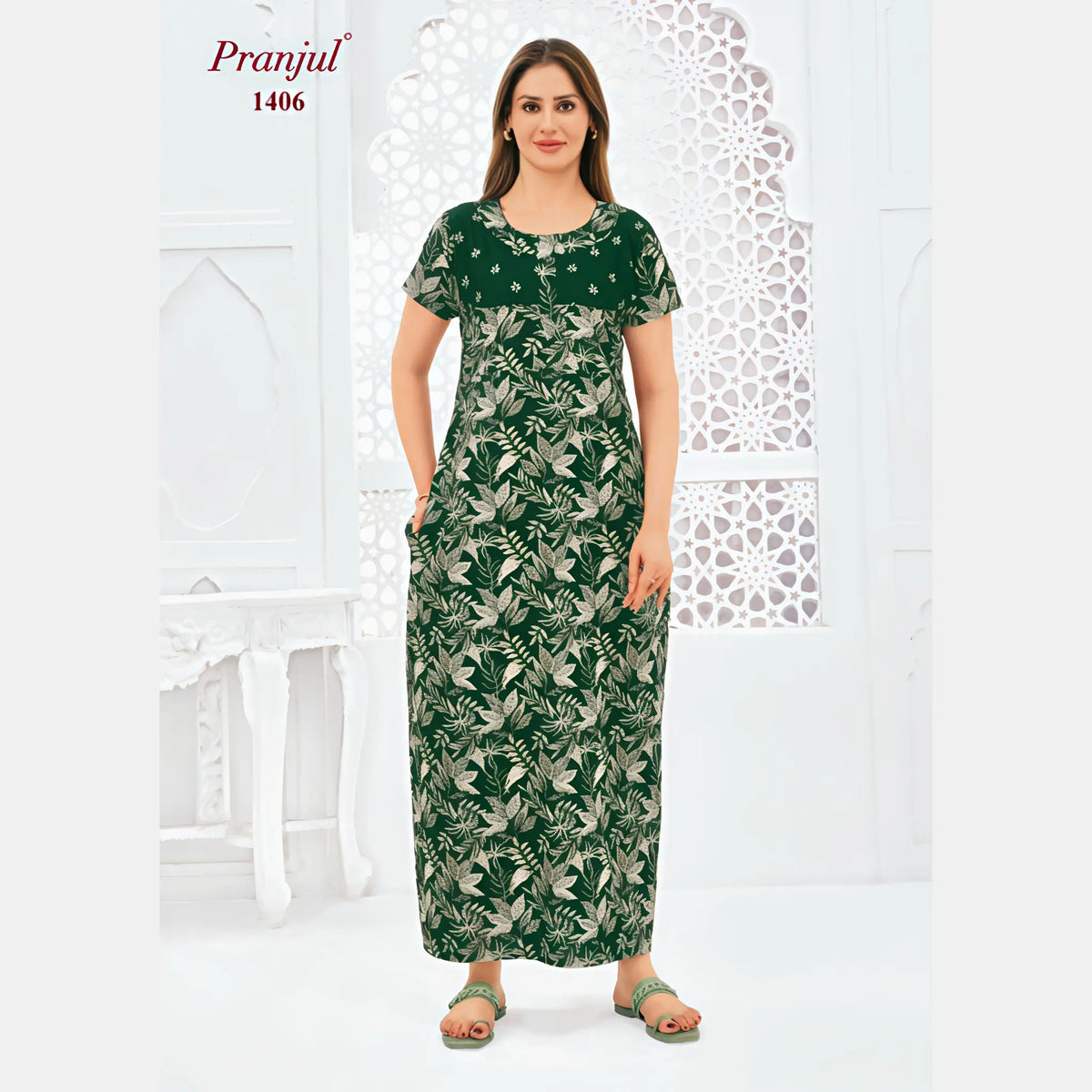 Pranjul Cotton Nighty 1406