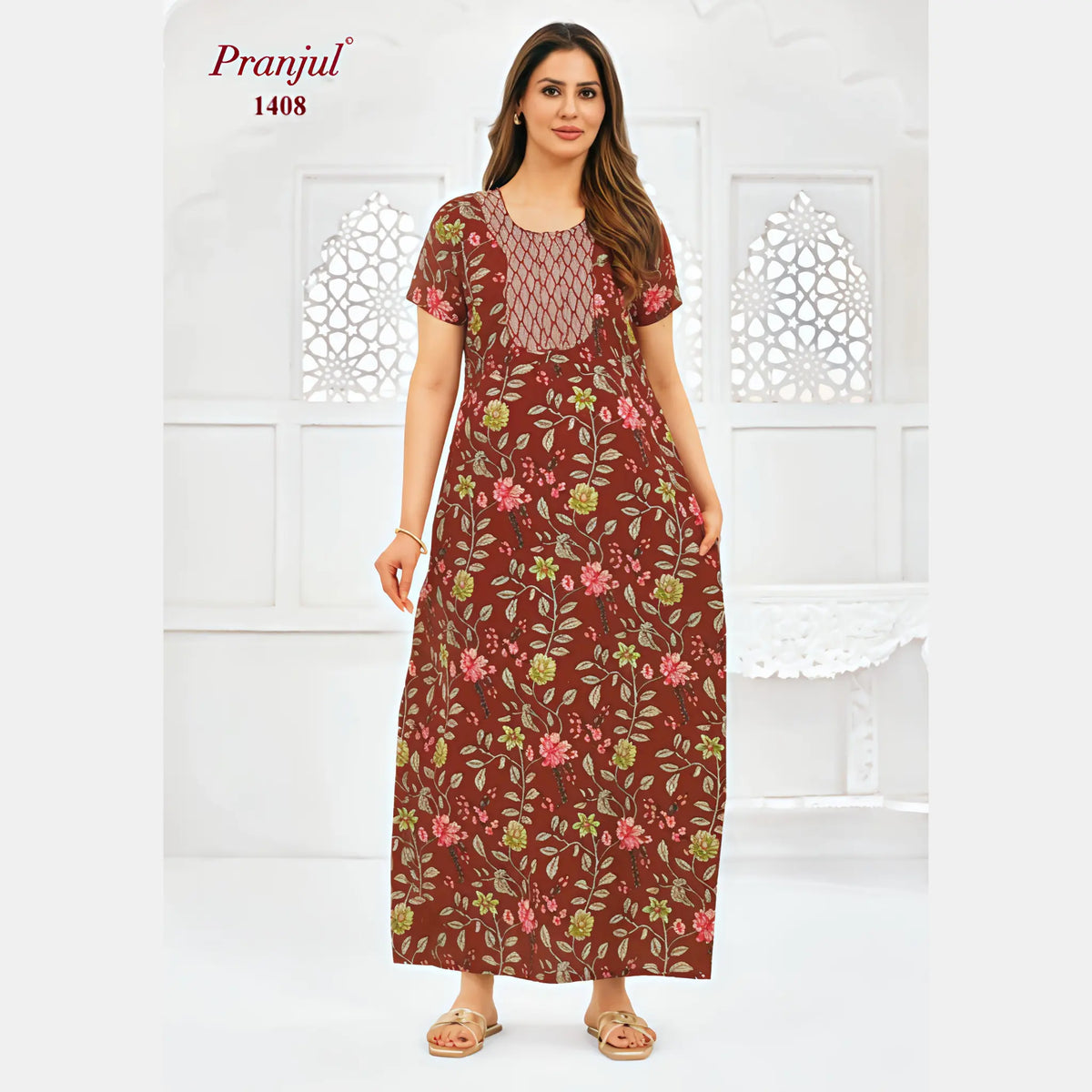 Pranjul Cotton Nighty 1408 Main image