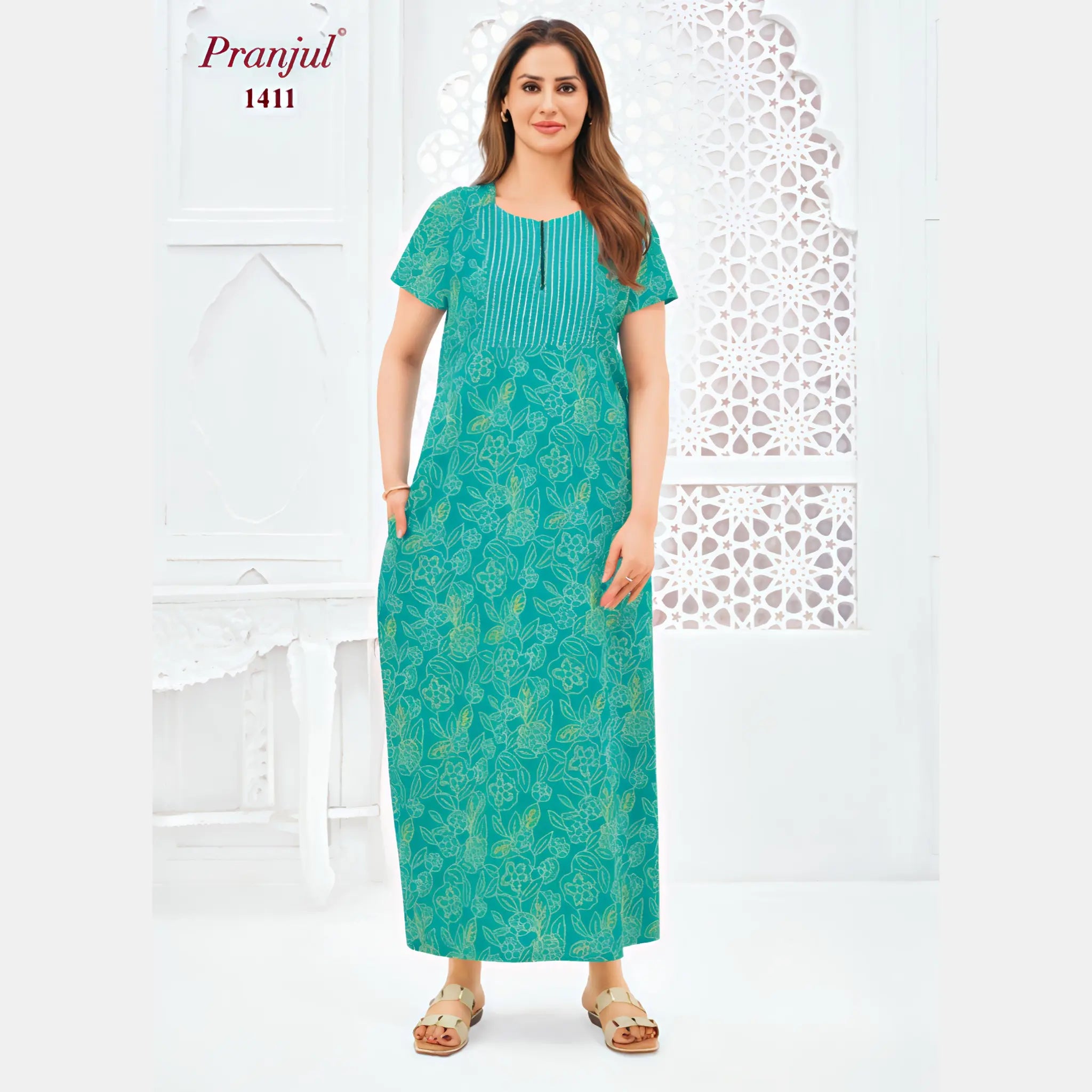 Pranjul Cotton Nighty 1411