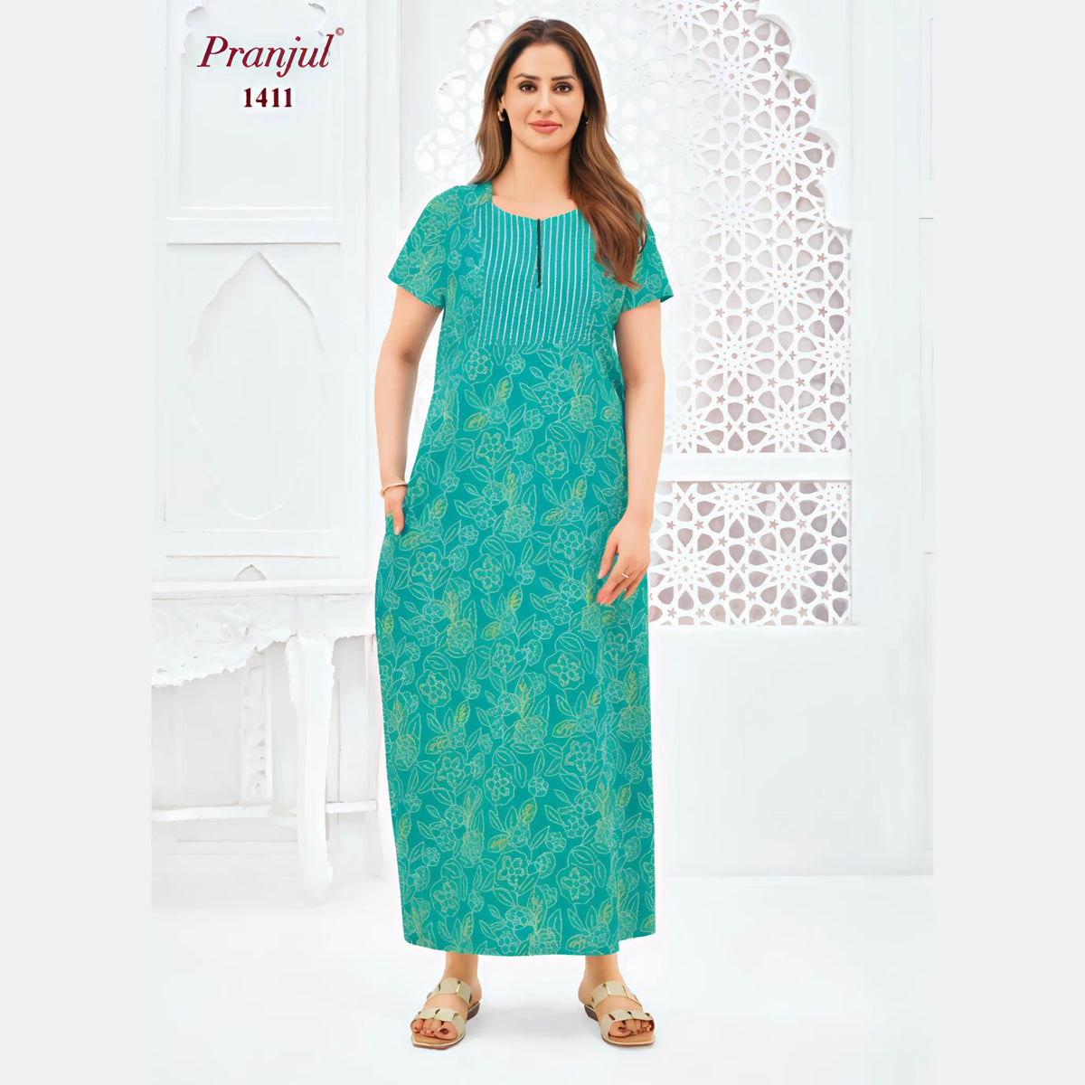 Pranjul Cotton Nighty 1411