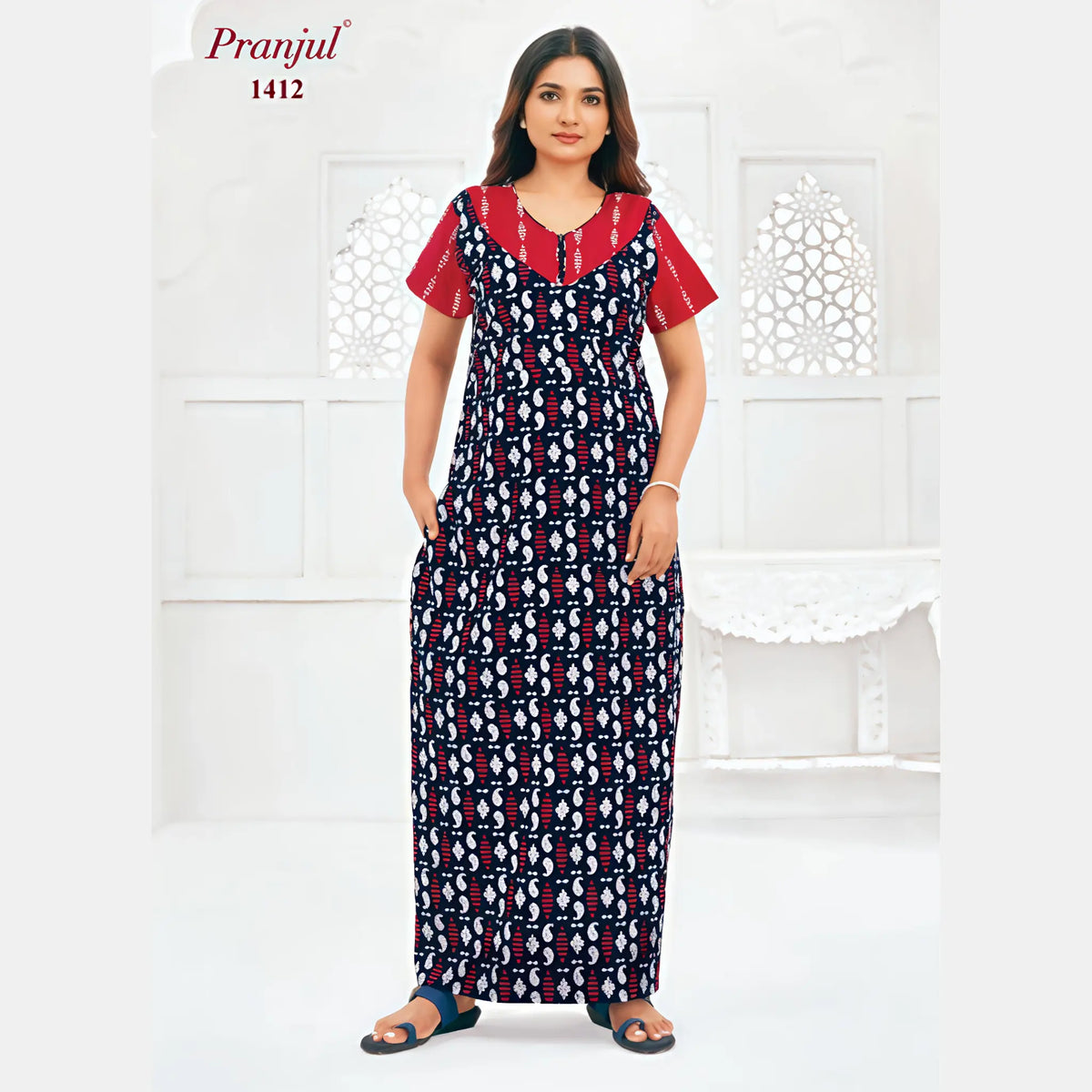 Pranjul Cotton Nighty 1412