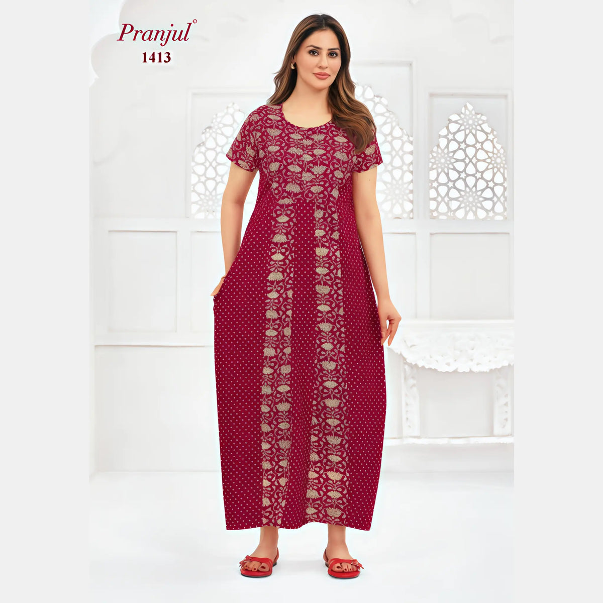 Pranjul Cotton Nighty 1413