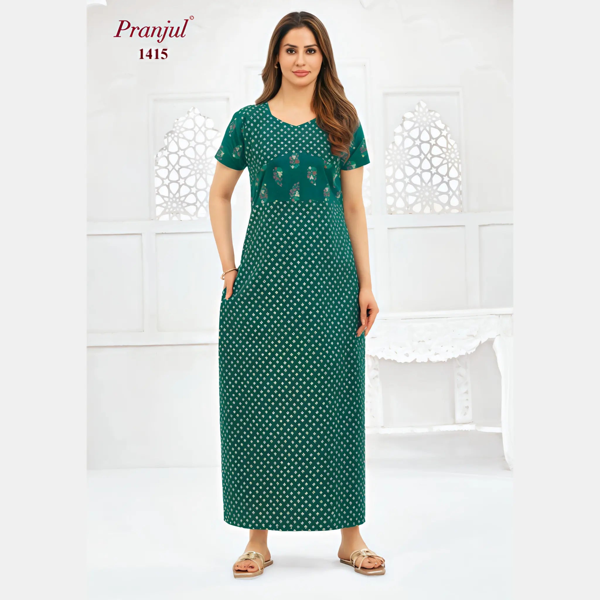 Pranjul Cotton Nighty 1415