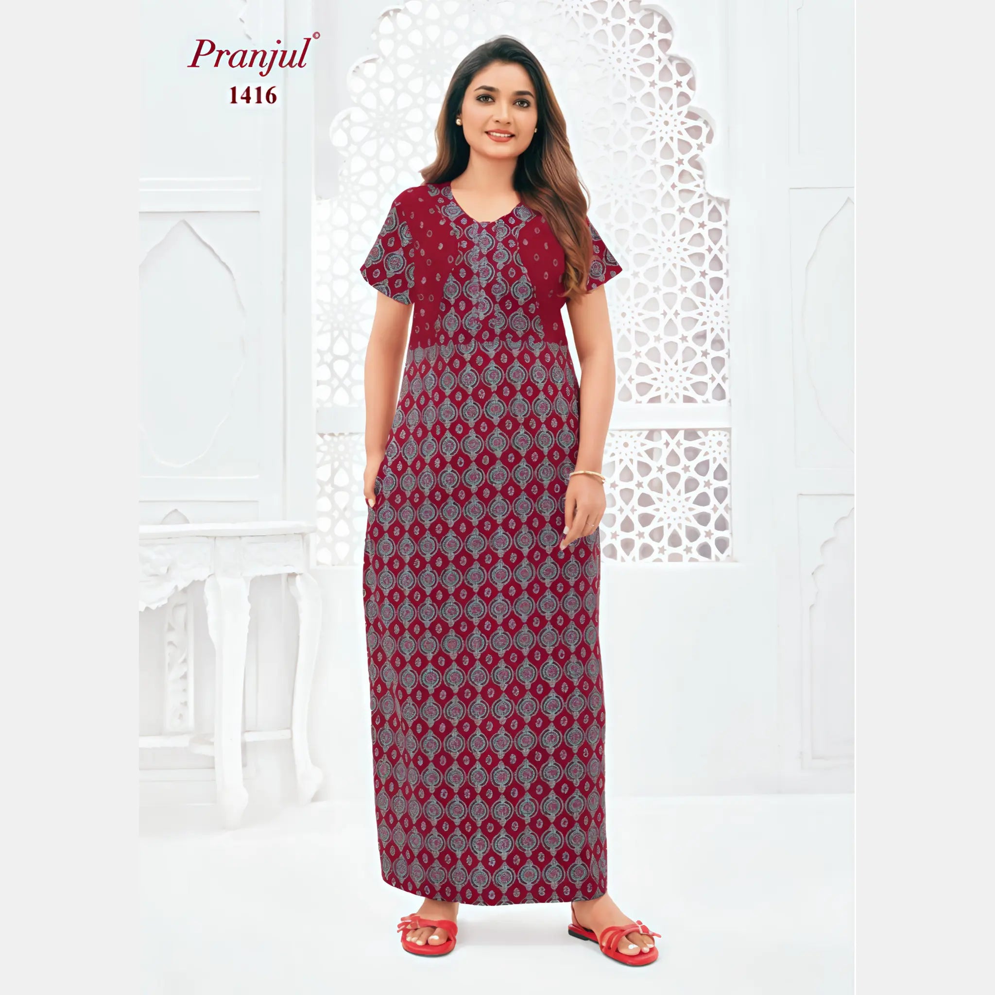 Pranjul Cotton Nighty 1416