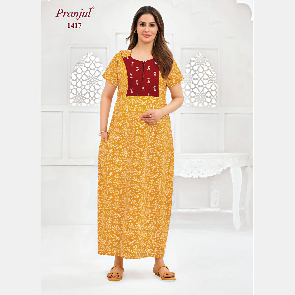 Pranjul Cotton Nighty 1417 Main image