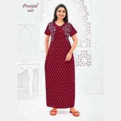 Pranjul Cotton Nighty 1419