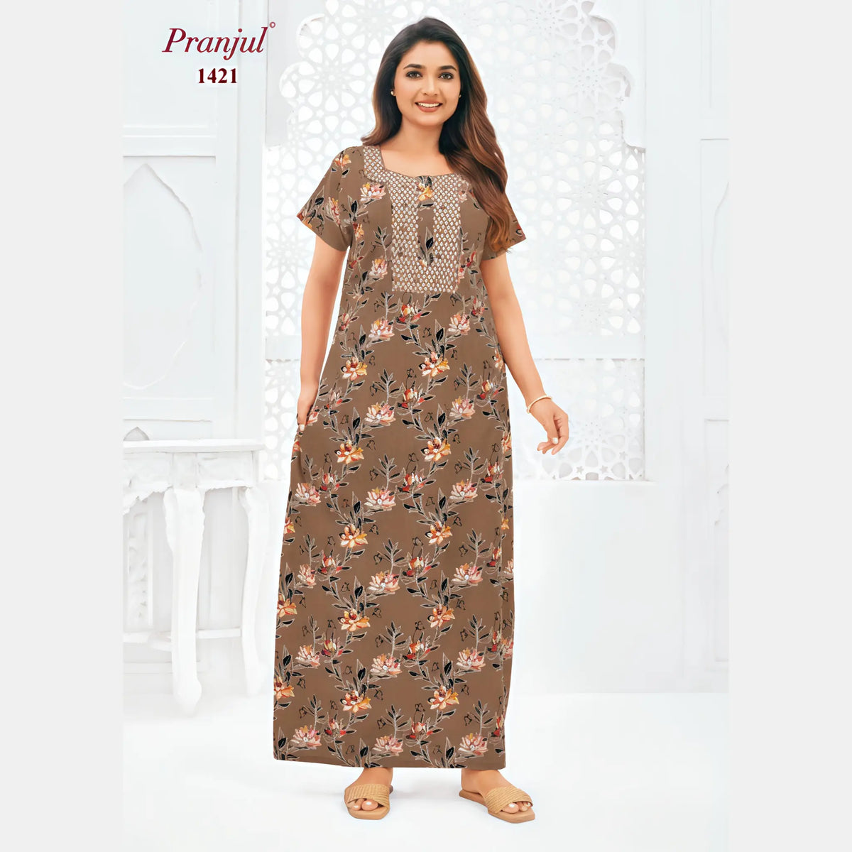 Pranjul Cotton Nighty 1421 Main image