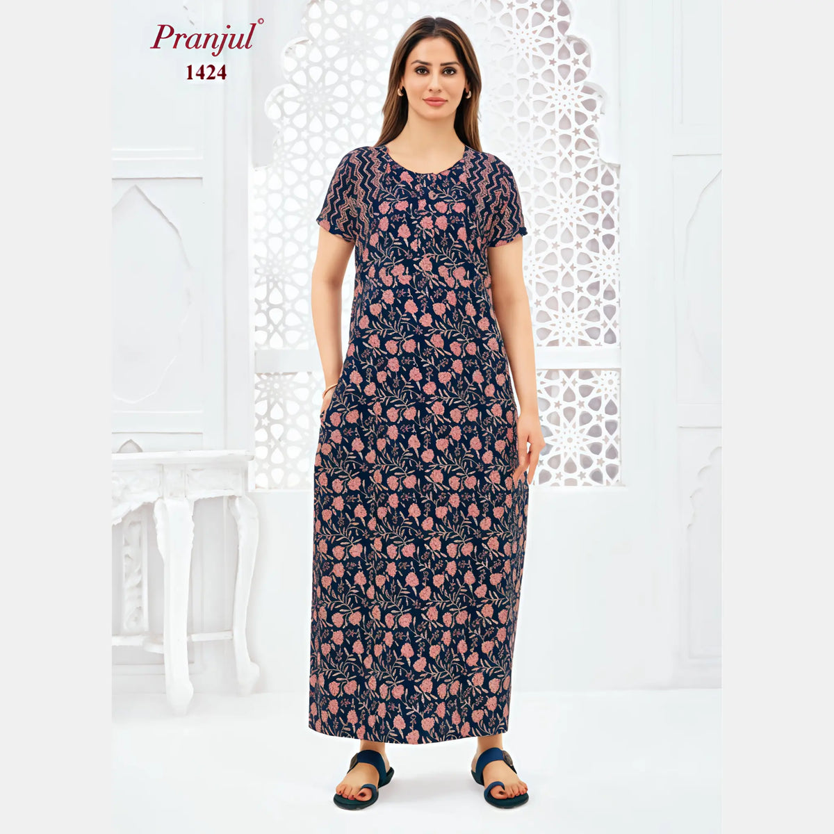 Pranjul Cotton Nighty 1424