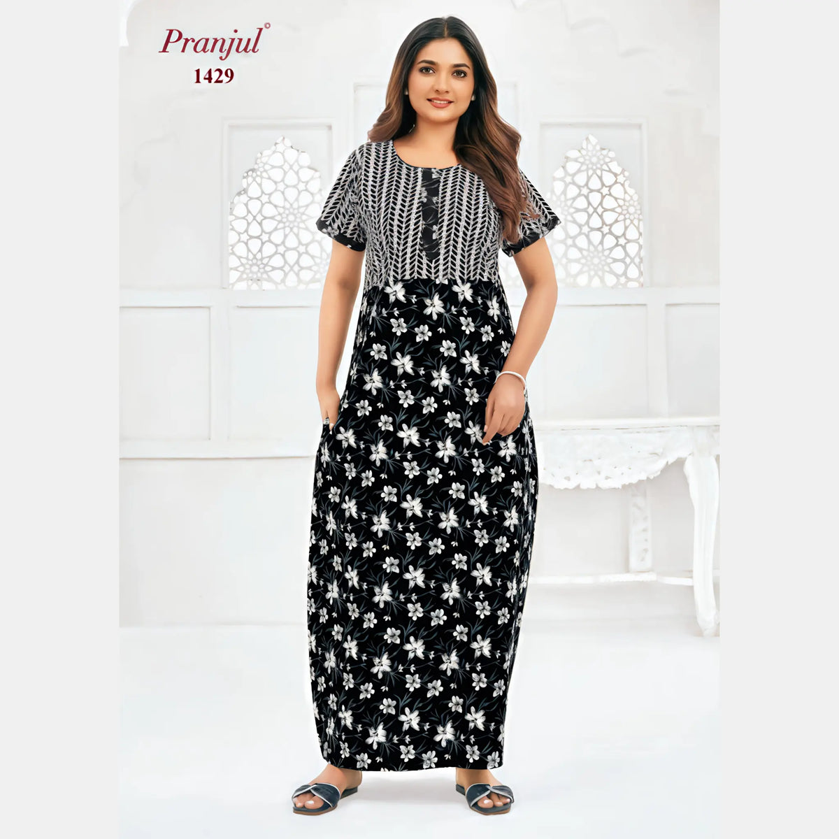 Pranjul Cotton Nighty 1429 Main image
