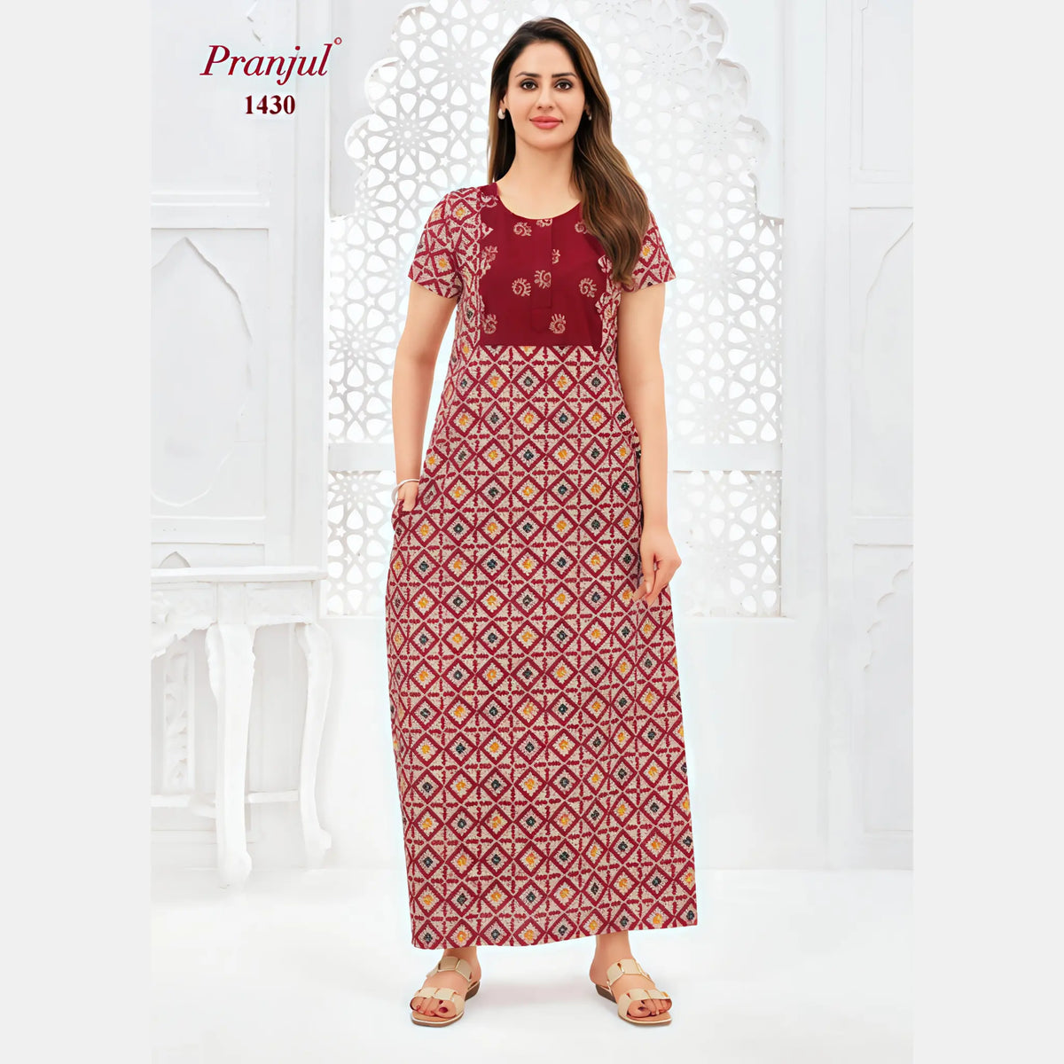Pranjul Cotton Nighty 1430