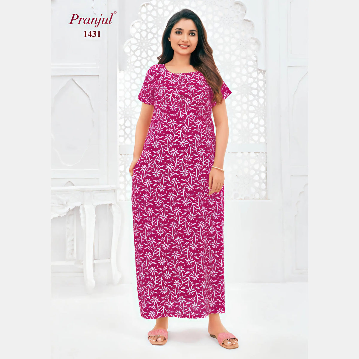 Pranjul Cotton Nighty 1431