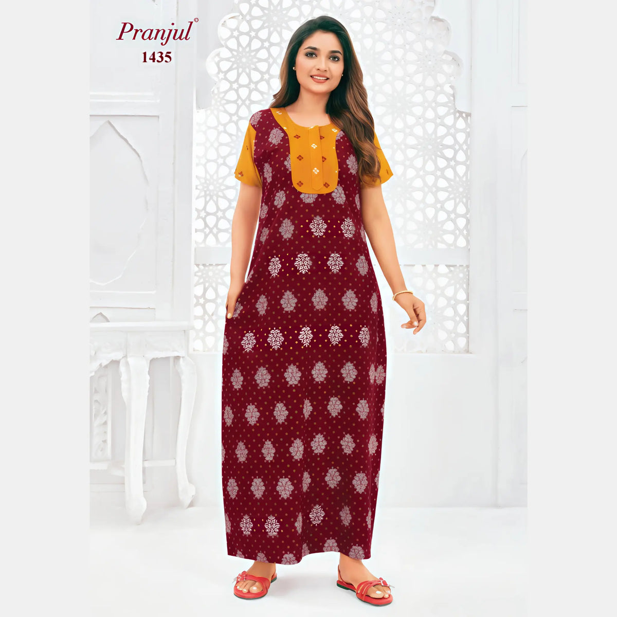 Pranjul Cotton Nighty 1435