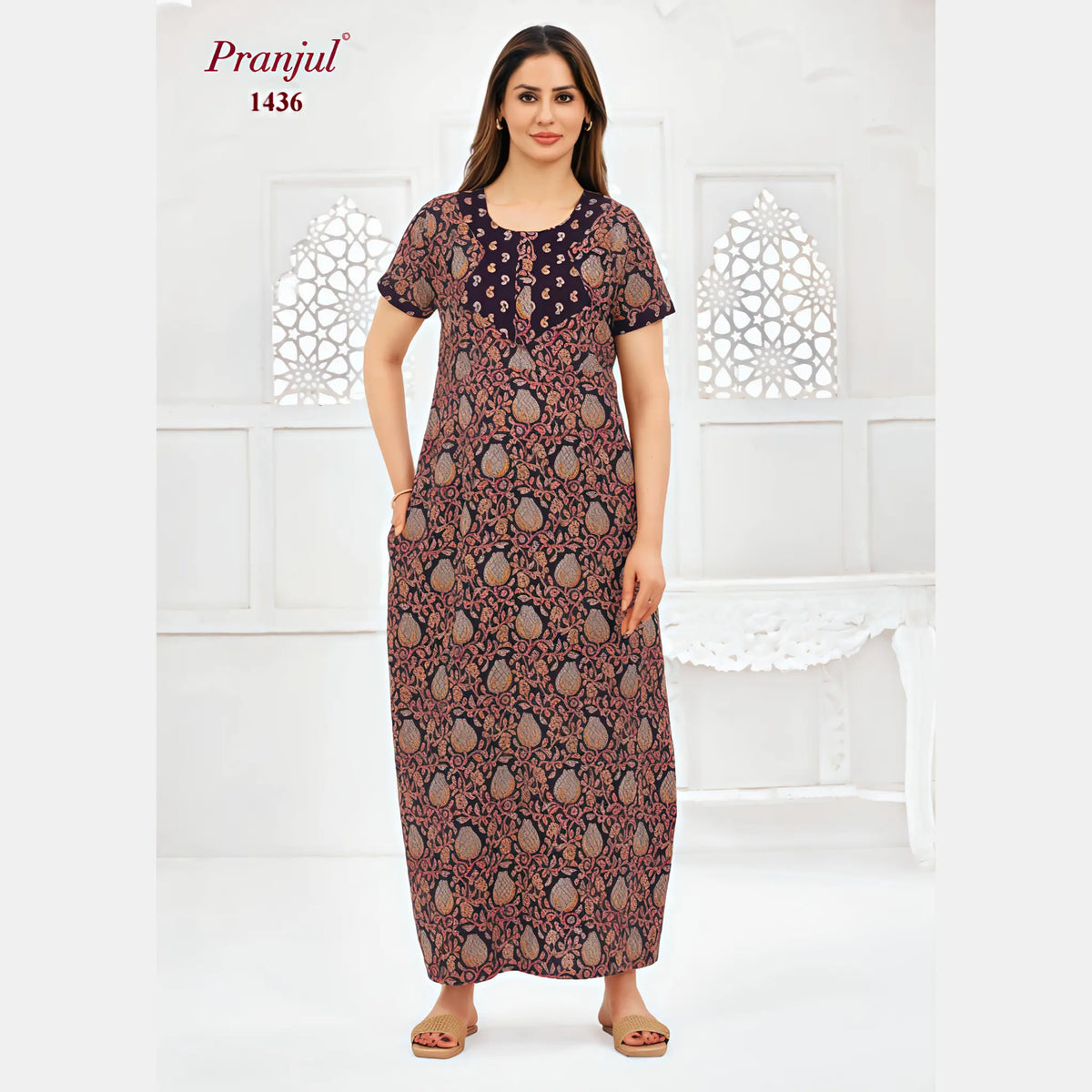 Pranjul Cotton Nighty 1436 Main image