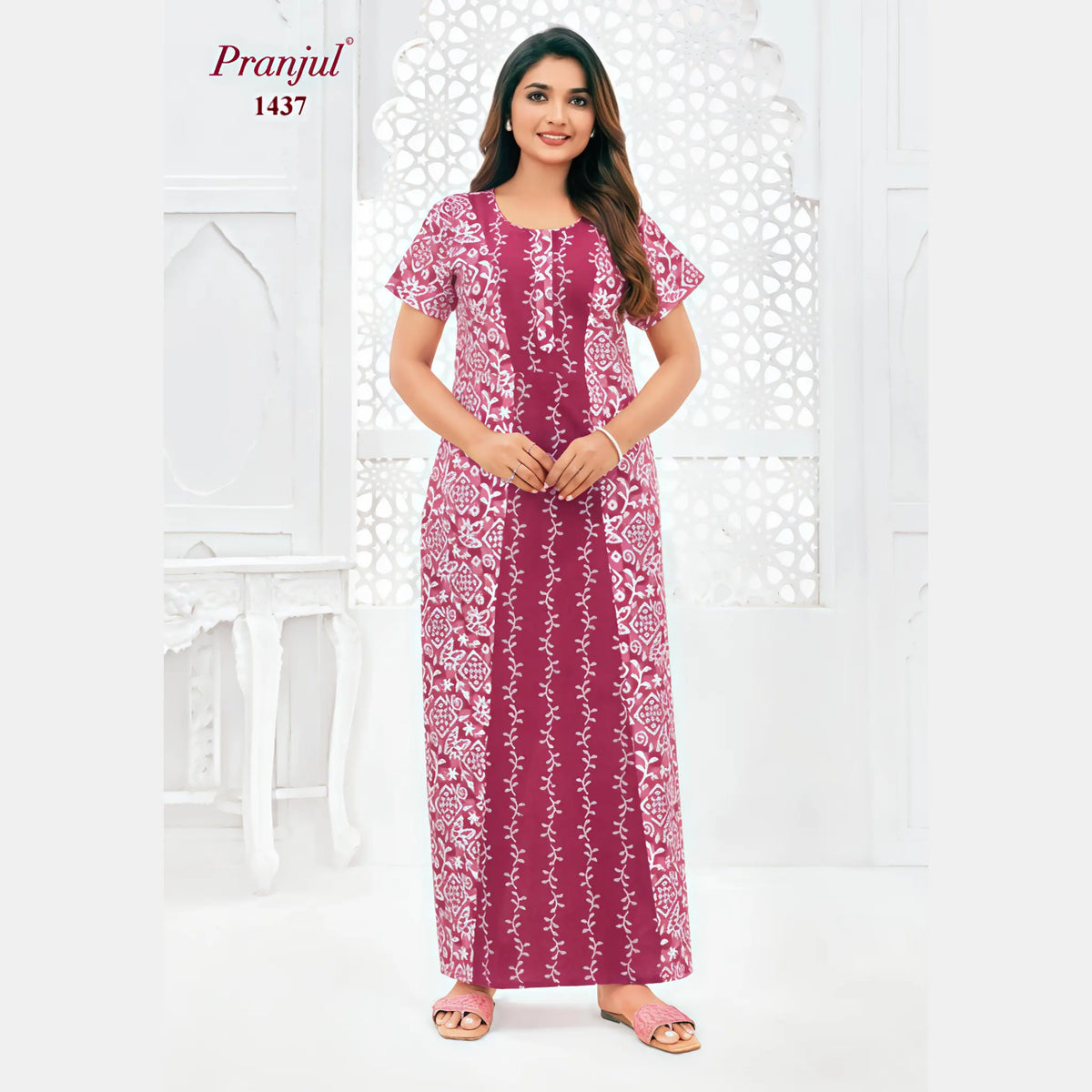 Pranjul Cotton Nighty 1437 Main image