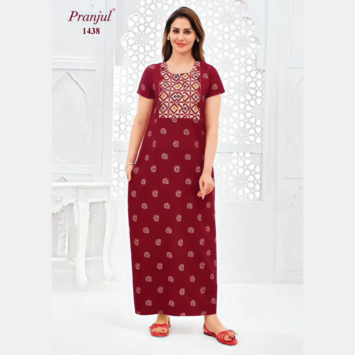 Pranjul Cotton Nighty 1438