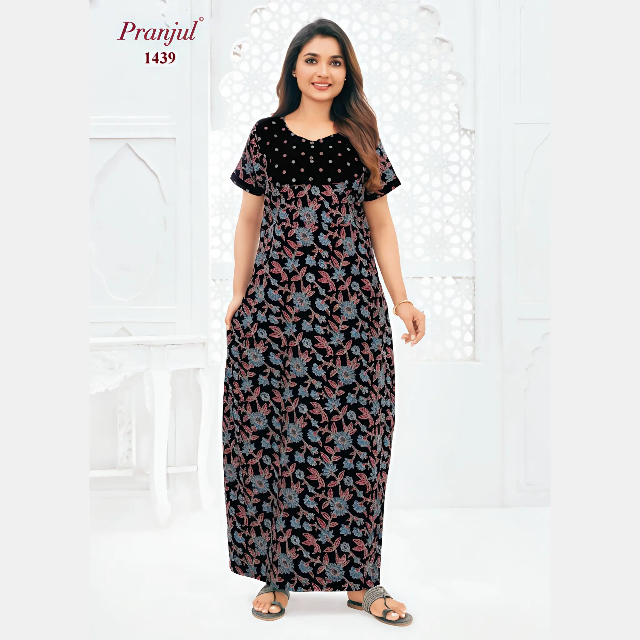 Pranjul Cotton Nighty 1439