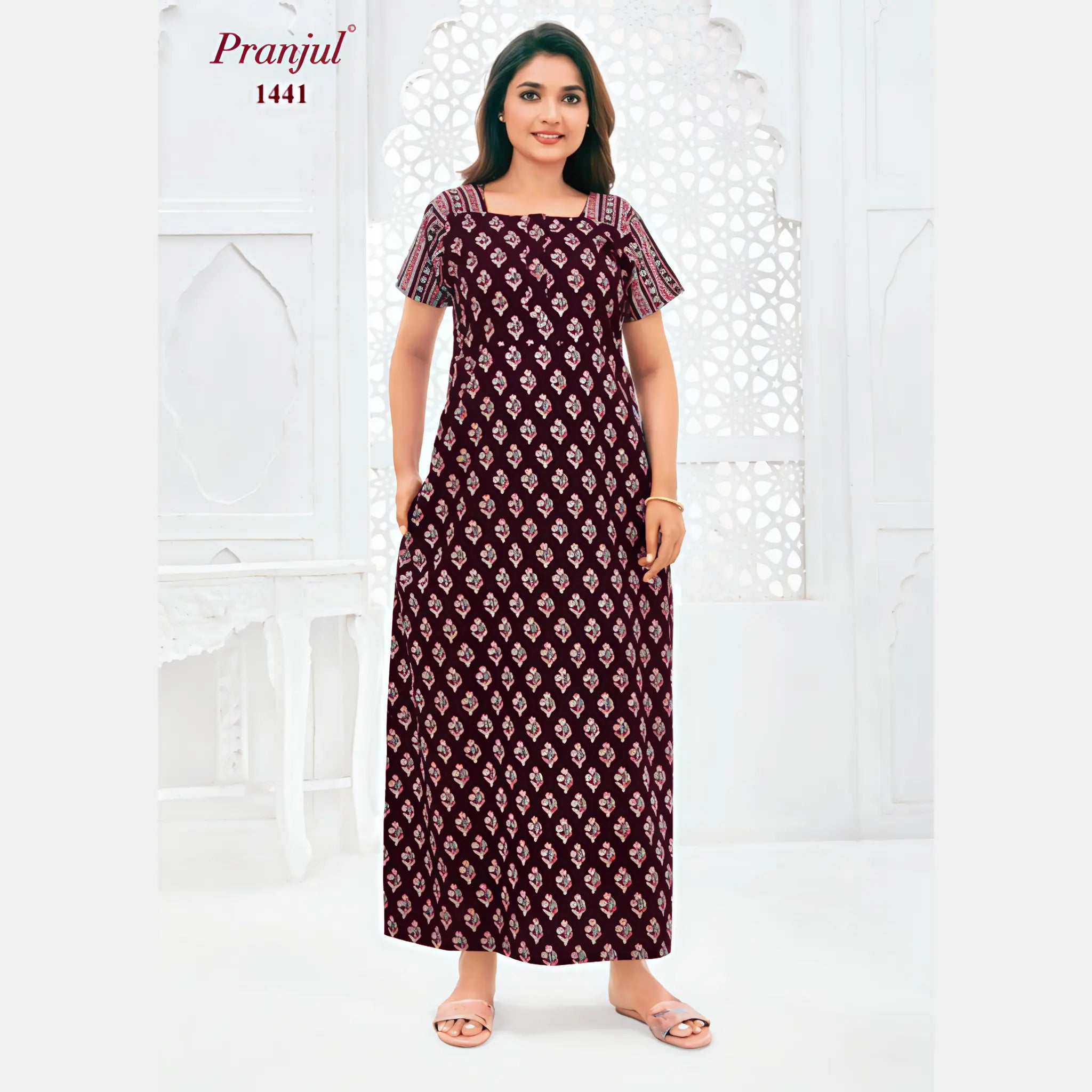 Pranjul Cotton Nighty 1441