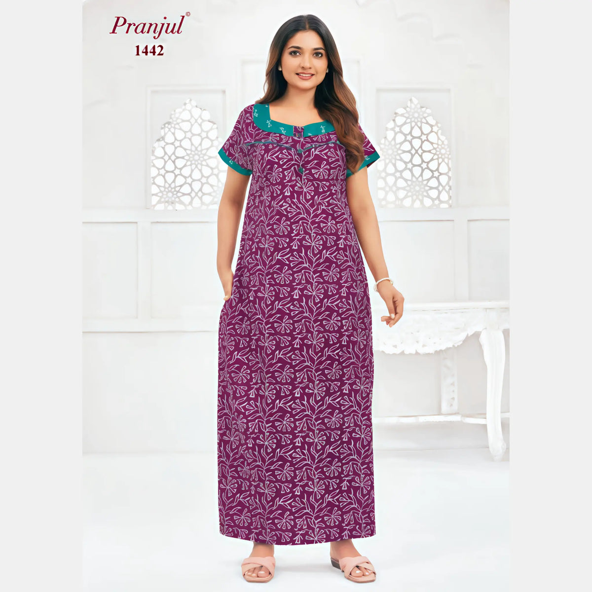 Pranjul Cotton Nighty 1442
