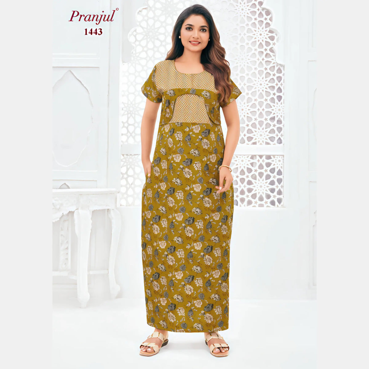 Pranjul Cotton Nighty 1443