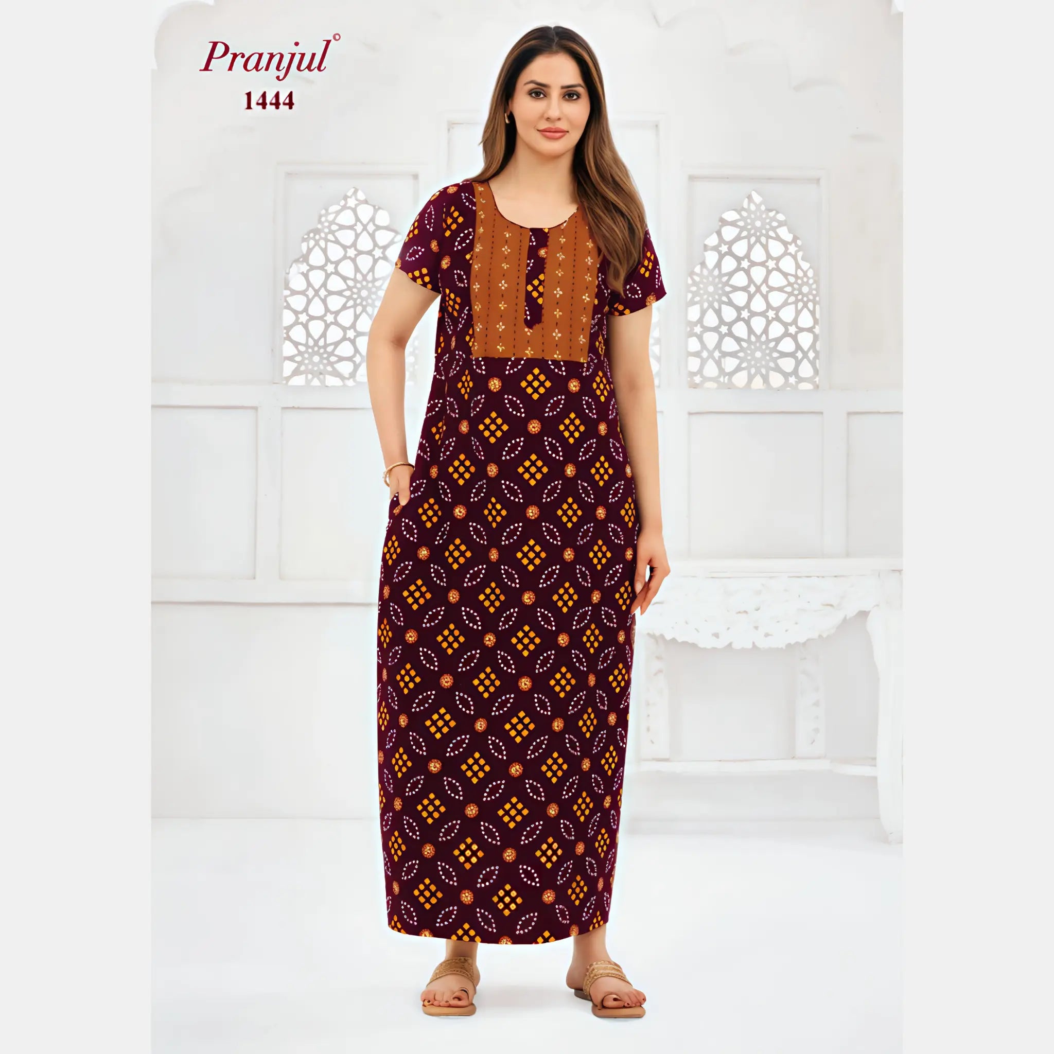 Pranjul Cotton Nighty 1444