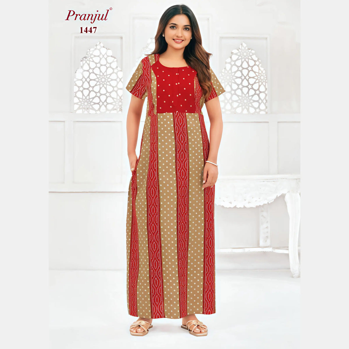Pranjul Cotton Nighty 1447