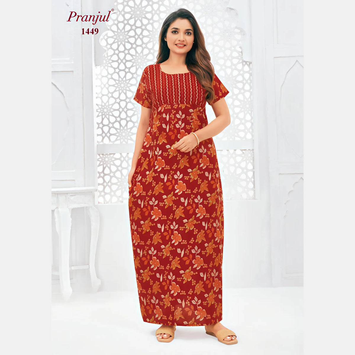 Pranjul Cotton Nighty 1449 Main image